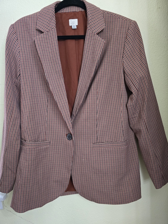 a new day Jackets & Blazers - a new day Rust and Black Micro Check Blazer